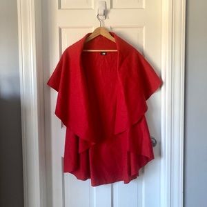Red shawl cape